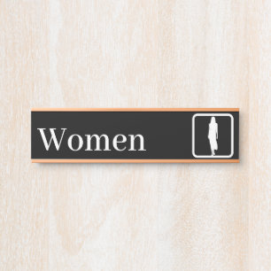 Personalized Women Restroom Signs