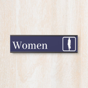 Personalized Women Restroom Signs