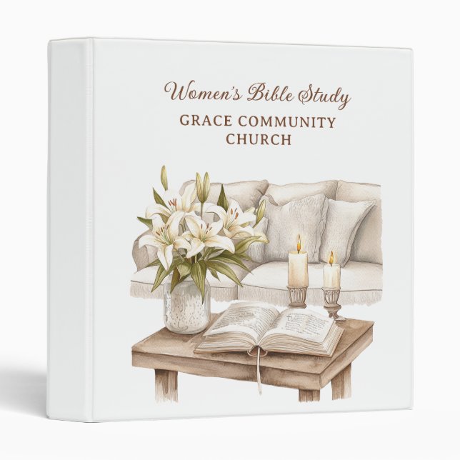 Personalized Women's Bible Study Binder (Front/Spine)