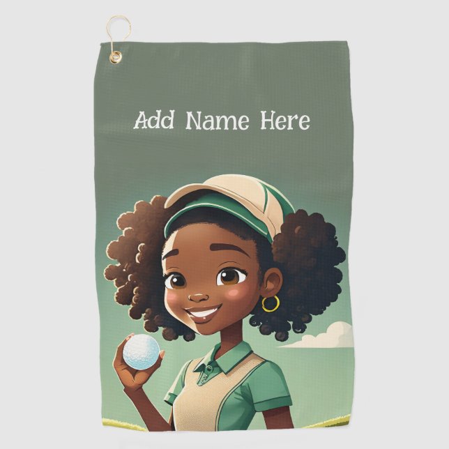 Personalized Women's Golf Towel (Front)