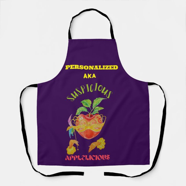 Personalized Women's Kitchen Apron (Front)