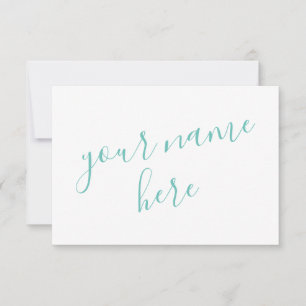 Personalized womens stationery thank you card