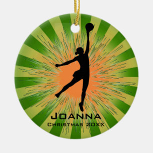 Personalized Women's Volleyball Ornament
