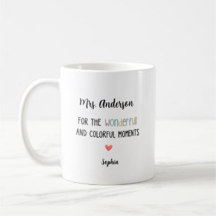 Personalized Wonderful Colourful Moments Elegant  Coffee Mug