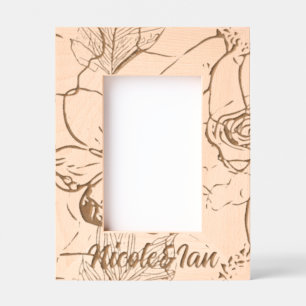 Personalized Wood Art  Etched Frames