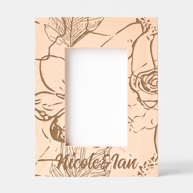 Personalized Wood Art  Etched Frames (Front)