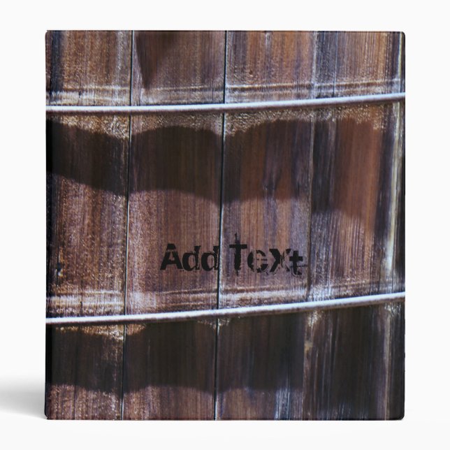 Personalized - Wood Board Binder (Front)