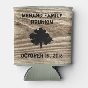 Personalized Wood Grain Can Coozy Holder Can Cooler