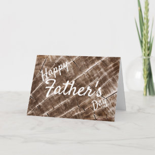 Personalized Wood Grain Pattern Card