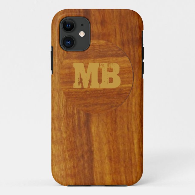 personalized wood texture Case-Mate iPhone case (Back)