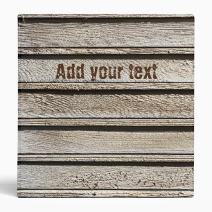 Personalized Wood Texture Cool Unique  Binder