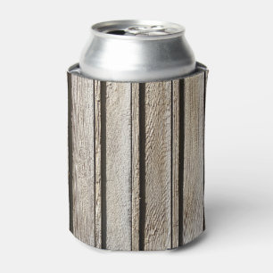Personalized Wood Texture Cool Unique Can Cooler