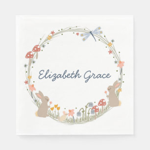 Personalized Woodland Baby Shower Napkins