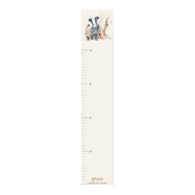 Personalized Woodland Badger Growth Chart
