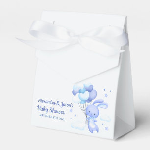 Personalized Woodland Bunny Baby Shower  Favor Box