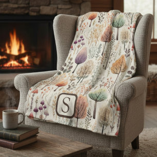 Personalized Woodland Cozy Cabin Fleece Blanket