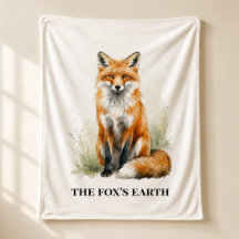 Personalized Woodland Fox Northwoods Retreat Art