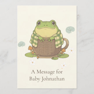 Personalized Woodland Meet Zochi Message Card