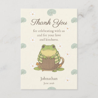 Personalized Woodland Meet Zochi Thank You Card