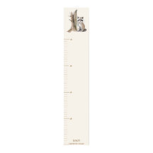 Personalized Woodland Raccoon Growth Chart