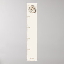 Personalized Woodland Squirrel Growth Chart