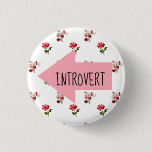 Personalized Word Arrow with Flowers Button