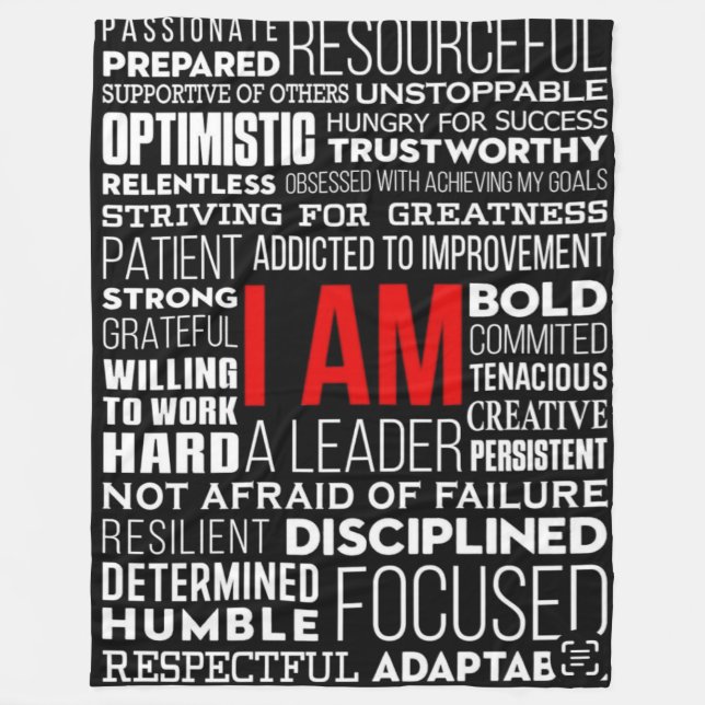 Personalized Word Cloud Sherpa Fleece Blanket (Front)