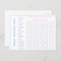 Personalized Word Search Puzzle, Valentine's Day