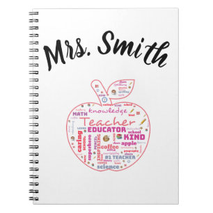 Personalized Wordart Teacher's Notebook