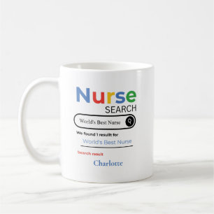 Personalized World’s Best Nurse Search Result Coffee Mug