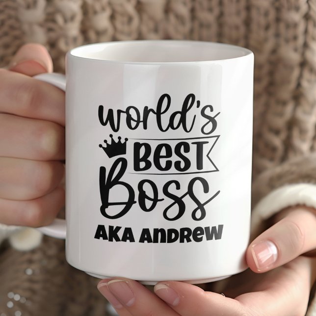 Personalized World's Best Boss Coffee Mug (Creator Uploaded)