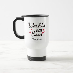 Personalized World's Best Boss Travel Mug