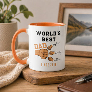 Personalized WORLD'S BEST Dad   Father’s Day Mug