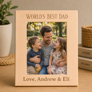 Personalized World's Best Dad Picture Frame