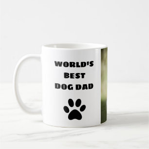 Personalized World's Best Dog Dad Custom Photo Coffee Mug