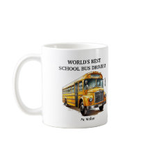 Personalized World's Best School Bus Driver Gift