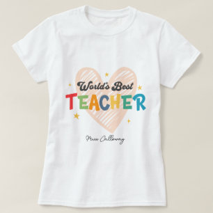 Personalized World's Best Teacher T-Shirt