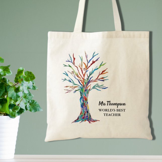 Personalized World's Best Teacher  Tote Bag (Creator Uploaded)