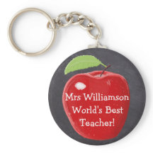 Personalized World's Best Teacher's Apple Painting