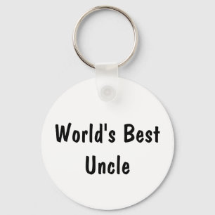 Personalized World's Best Uncle Photo  Keychain