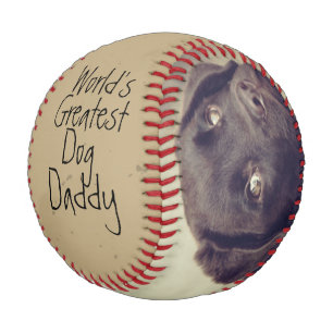 Personalized Worlds Greatest Dog Dad Fathers Day Baseball