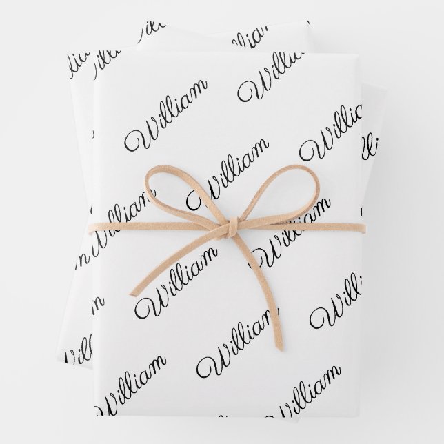 Personalized wrapping paper  (In situ)