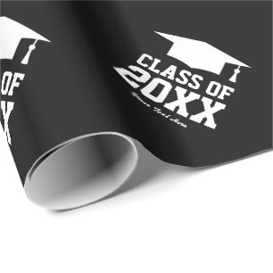 Personalized wrapping paper for graduation party