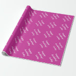 Personalized wrapping paper for Happy Birthday!<br><div class="desc">Personalized wrapping paper for Birthday! Cute personalizable name idea for the Holidays. Customizable background colours and custom text note. Pink example for women. Surprise your mom,  sister,  aunt,  grandma and other family members.</div>