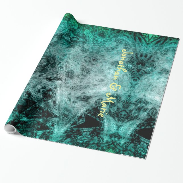 Personalized Wrapping Paper with Abstract Design (Unrolled)