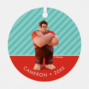 Personalized Wreck it Ralph Metal Ornament