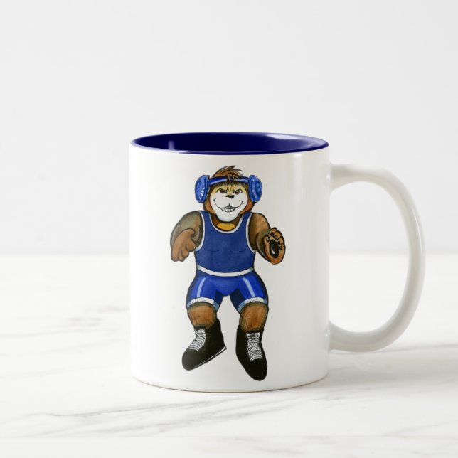 Personalized Wrestler Mug (Right)