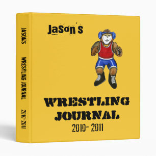 Personalized Wrestling Journal Binder