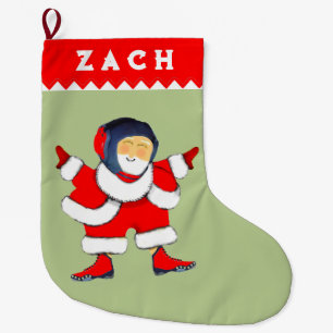 Personalized Wrestling Large Christmas Stocking