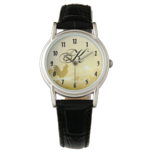 Personalized Wrist Watch Sunny Morning Farm Countr